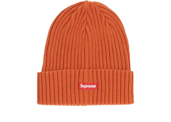 Supreme Overdyed Ribbed Beanie Orange SS19