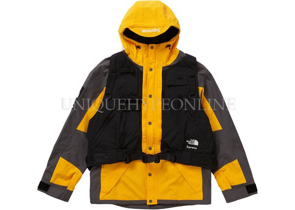 SUPREME THE NORTH FACE RTG JACKET + VEST, GOLD, SS20