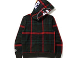 Bape Green Plaid Hoodie