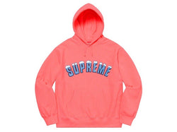Supreme Icy Arc Hooded Sweatshirt Bright Coral FW20