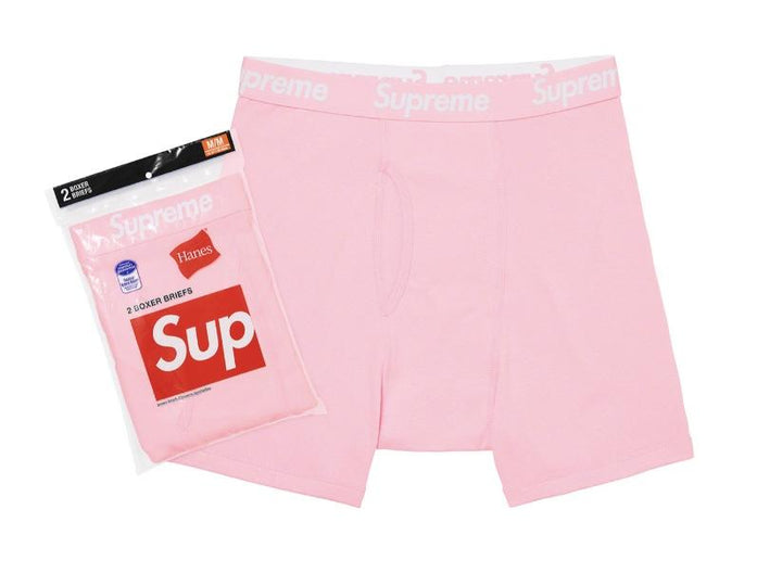 Supreme Hanes Boxer (2 Pack) Briefs Pink FW21