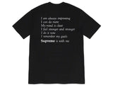 Supreme Stay Positive T-shirt Black FW20