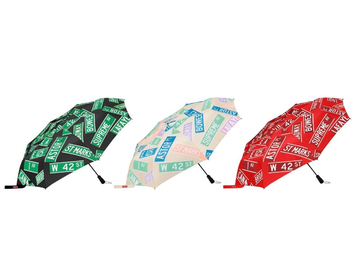 Supreme ShedRain Street Signs Umbrella SS21