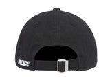 Palace P 6-Panel Hat Black
