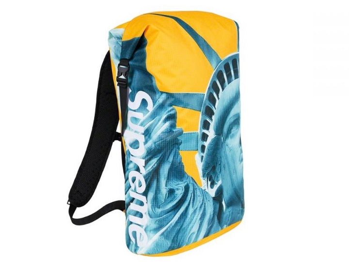 Supreme North Face Statue of Liberty Waterproof Backpack Yellow