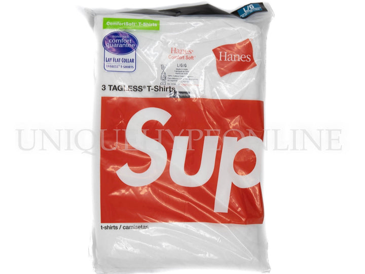 Supreme Hanes Tee (3 Pack) White