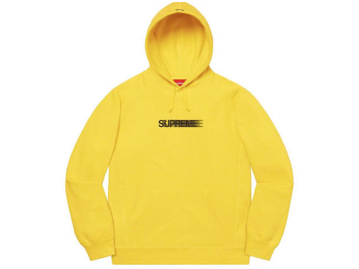 Supreme Motion Logo Hooded Sweatshirt Yellow SS20
