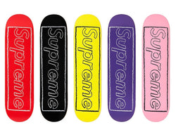 Supreme KAWS Chalk Logo Skateboard SS21