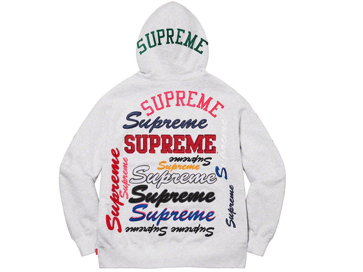 Supreme Multi Logo Hooded Sweatshirt Ash Grey FW21