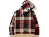 Bape Tan Plaid Hoodie