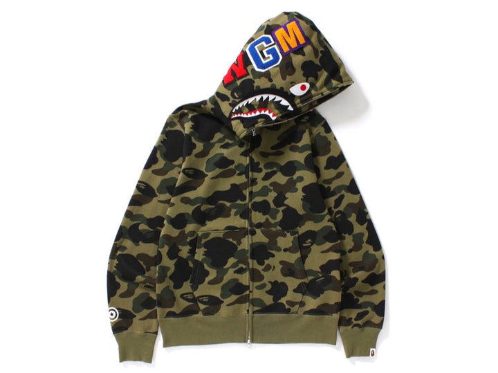 Bape Shark Full Zip Hoodie Camo