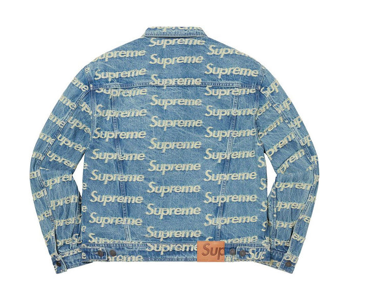 Frayed Logos Denim Trucker Jacket - spring summer 2021 - Supreme