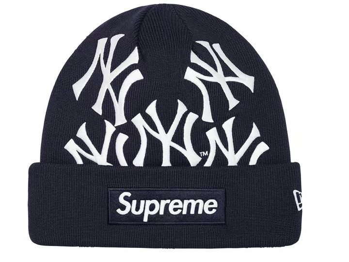 Supreme x Yankee Beanie Navy FW21 – UniqueHype