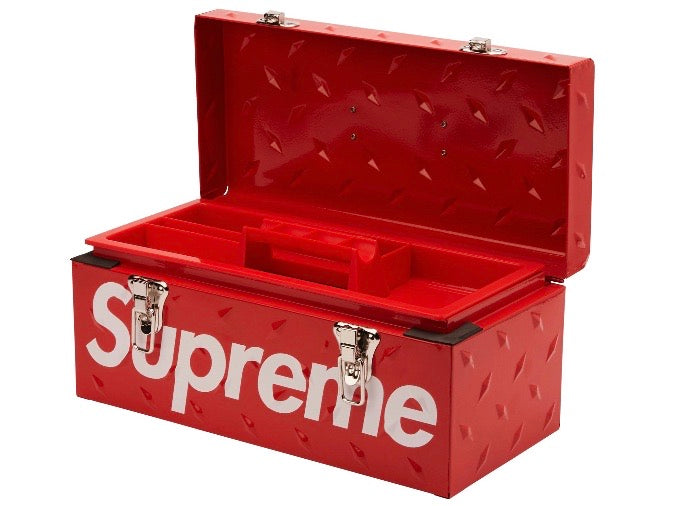 Supreme Diamond Plate Tool Box Red FW18