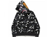 Bape Glow in the Dark Double Shark Camo Hoodie