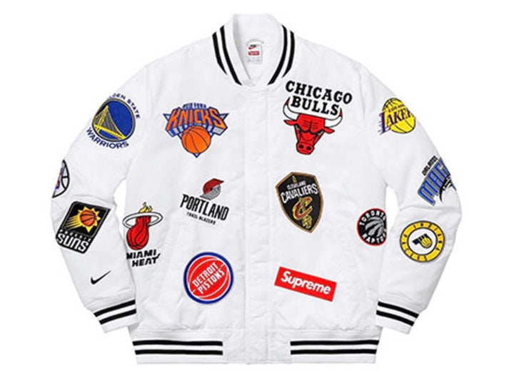 Supreme Nike/NBA Teams Warm-Up Jacket White SS18