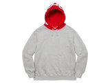 Supreme Contrast Hooded Sweatshirt Heather Grey FW21