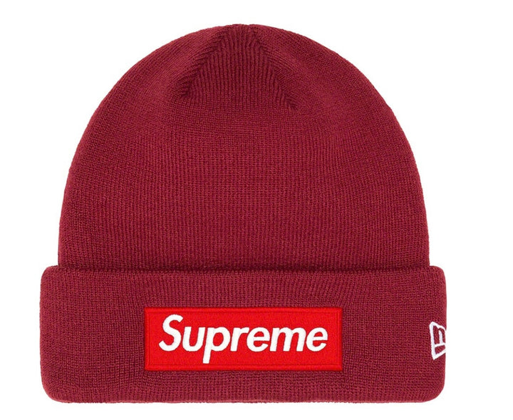 Supreme new era shop beanie red