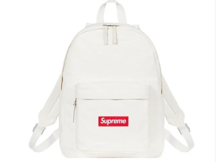 Supreme Canvas Backpack White FW20