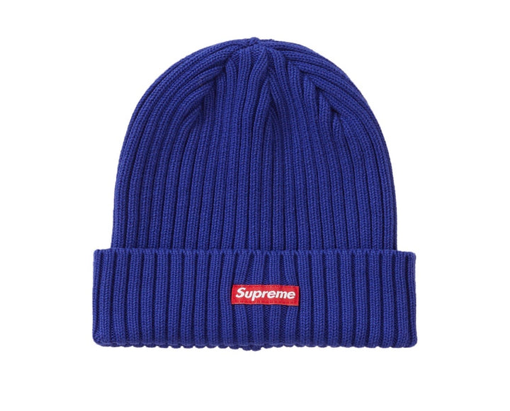 Supreme Overdyed Ribbed Beanie Dark Royal SS20