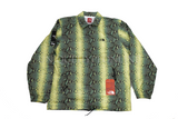 Supreme The North Face Snakeskin Taped Seam Coaches Jacket SS18 Green