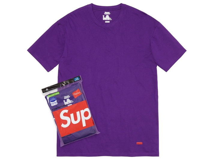 Supreme Hanes Tee (2 Pack) Purple SS21