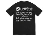 Supreme Person T-shirt Black SS22
