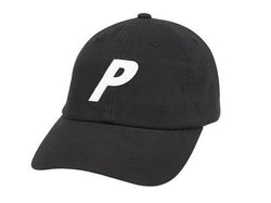 Palace P 6-Panel Hat Black