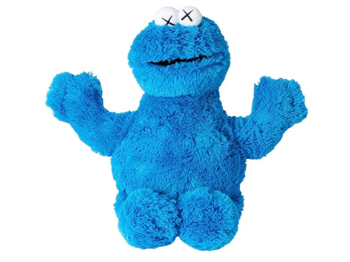 KAWS x Sesame Street x Uniqlo Cookie Monster Plush Toy Blue FW18