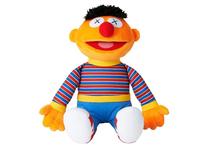 KAWS x Sesame Street x Uniqlo Ernie Plush Toy Orange FW18