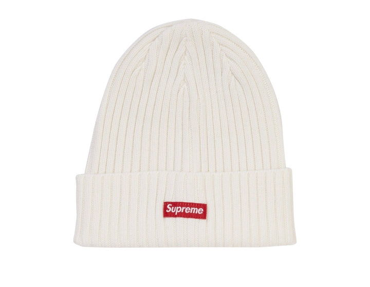 Supreme Overdyed Ribbed Beanie White SS20