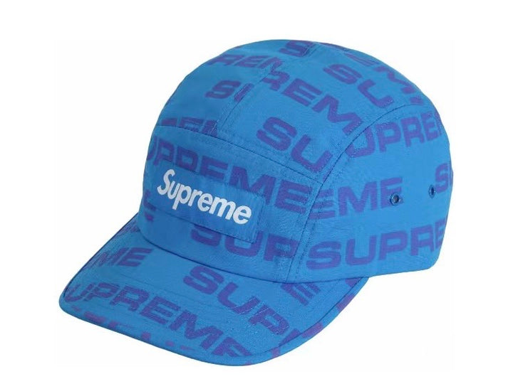 Supreme Reactive Print Camp Cap Blue FW20