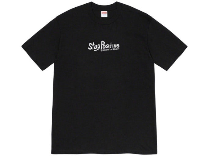 Supreme Stay Positive T-shirt Black FW20