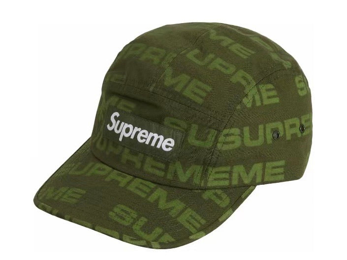 Supreme Reactive Print Camp Cap Olive FW20