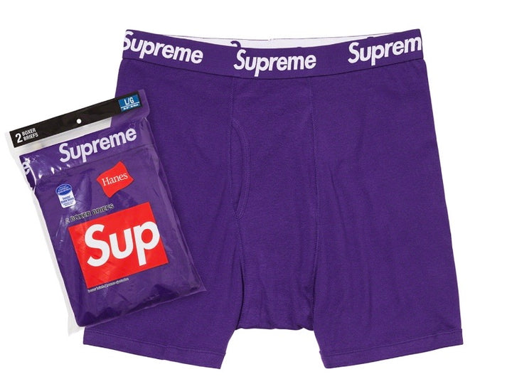Supreme Hanes Boxer (2 Pack) Briefs Purple SS21