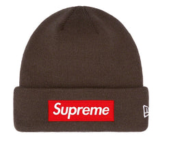 Supreme New Era Box Logo Beanie Brown (FW22)