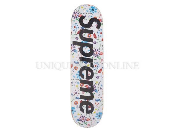 Supreme Airbrushed Floral Skateboard Deck White SS19