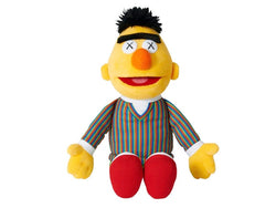 KAWS x Sesame Street x Uniqlo Bert Plush Toy Yellow FW18