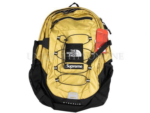 Supreme The North Face Metallic Borealis Backpack SS18 Gold