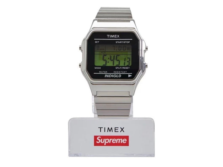 Supreme x Timex Digital Watch Silver FW19