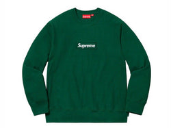 Supreme Box Logo Crewneck Dark Green FW18