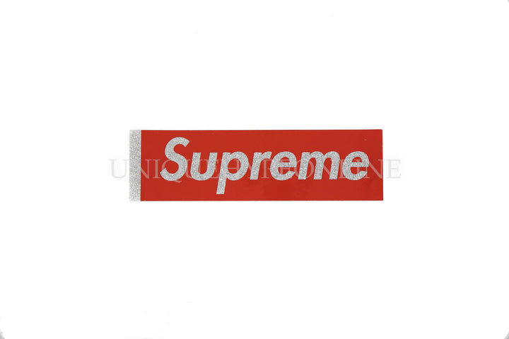 Supreme Glitter Box Logo Sticker Red (Single)